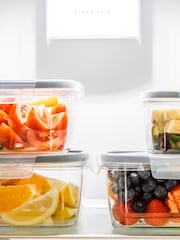 Masterclass 4 Piece Clear Smart Snap Food Storage Containers - Image 1 of 3