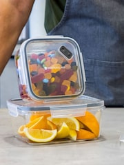 Zestaw 4 pojemników do przechowywania żywności Masterclass z zamknięciem na zatrzaski - Obraz 4 z 6