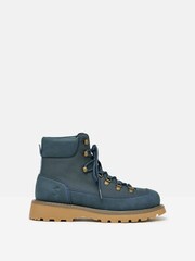 Joules Kendall Navy Lace-Up Boots - Image 1 of 8