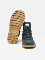 Joules Kendall Navy Lace-Up Boots - Image 4 of 8