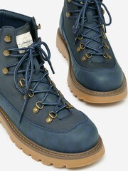 Joules Kendall Navy Lace-Up Boots - Image 5 of 8