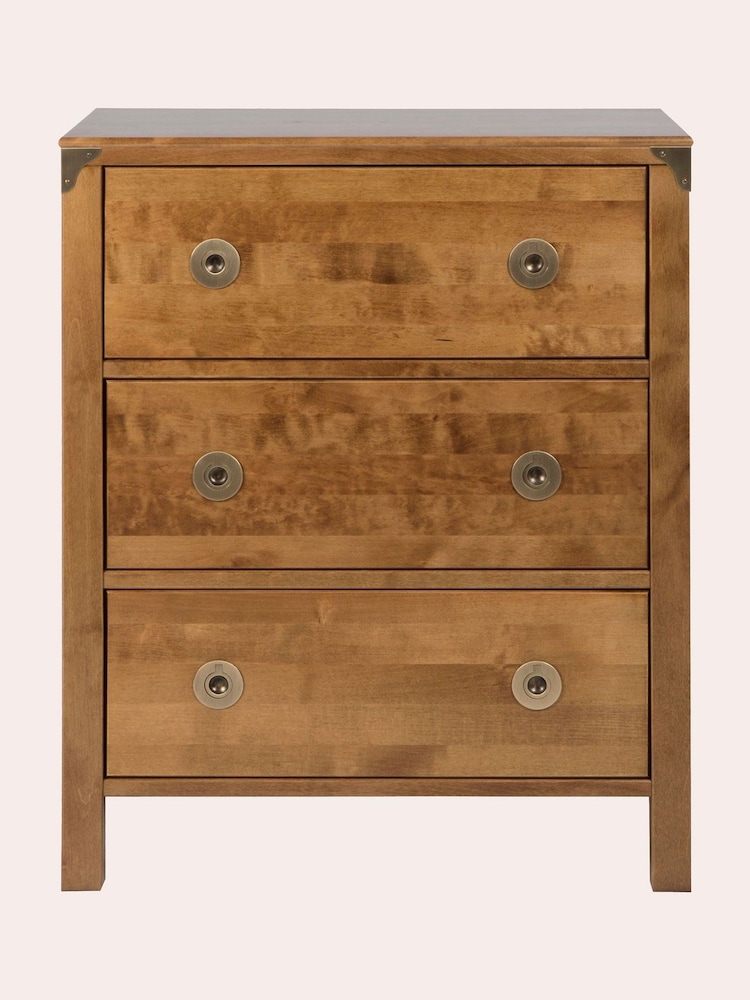 Laura Ashley Honey Gold Balmoral 3 Drawer Chest - Image 2 of 3