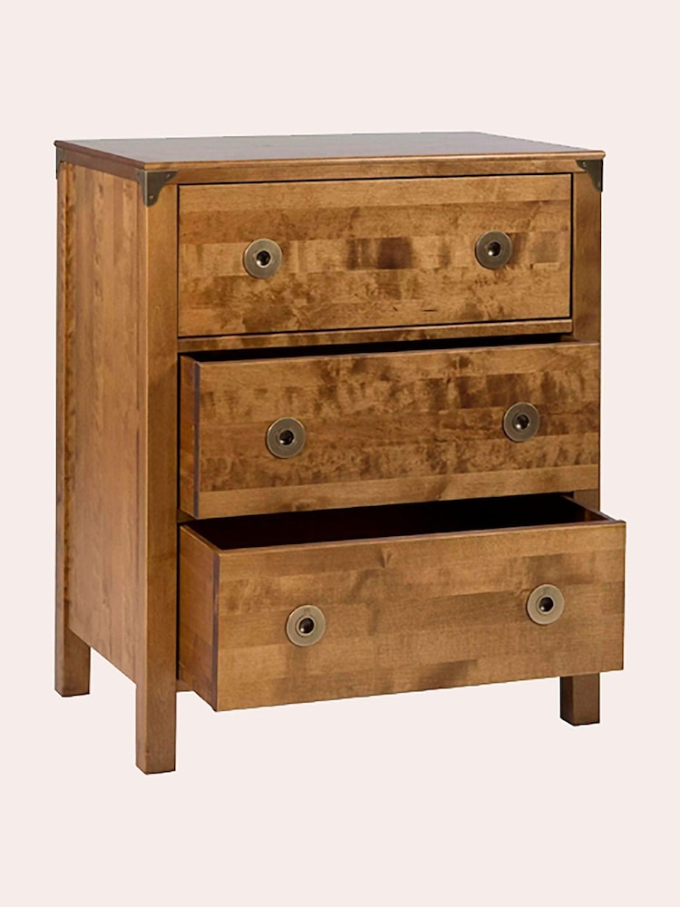 Laura Ashley Honey Gold Balmoral 3 Drawer Chest - Image 3 of 3