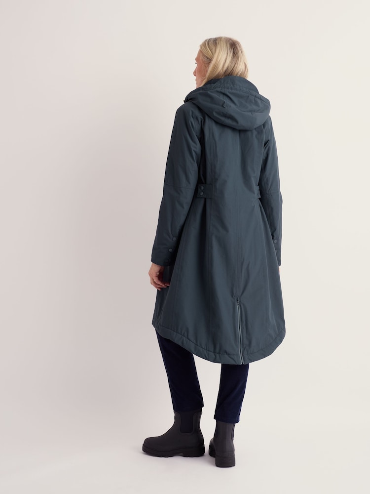 Seasalt Cornwall Blue Tall Janelle Raincoat - Image 2 of 5 Seasalt Cornwall Blue Tall Janelle Raincoat - Image 2 of 5
