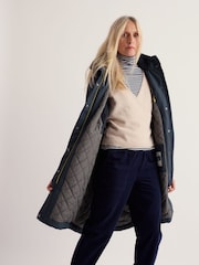 Seasalt Cornwall Blue Tall Janelle Raincoat - Image 3 of 5