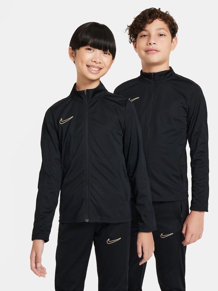 Nike Black/Gold Dri-FIT Academy Training Tracksuit - Image 1 of 8