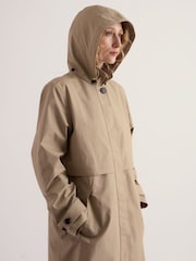 Seasalt Cornwall Natural Sea Lights Trench Coat - Image 2 of 5