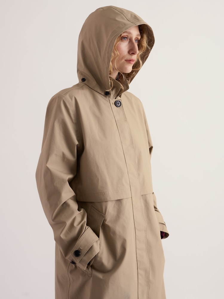 Seasalt Cornwall Natural Sea Lights Trench Coat - Image 2 of 5 Seasalt Cornwall Natural Sea Lights Trench Coat - Image 2 of 5