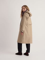 Seasalt Cornwall Natural Sea Lights Trench Coat - Image 3 of 5