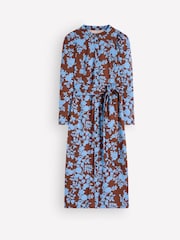 Boden Brown Floral Honor Jesery Midi Dress - Image 5 of 5