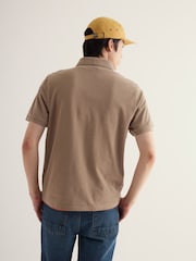Seasalt Cornwall Light Brown Balefire Polo Shirt - Image 3 of 5