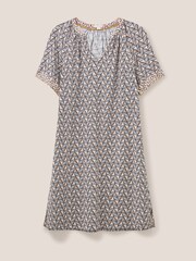 White Stuff Natural Cora Linen Blend Dress - Image 5 of 6