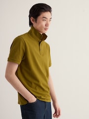 Seasalt Cornwall Khaki Green Balefire Polo Shirt - Image 1 of 5