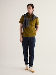 Seasalt Cornwall Khaki Green Balefire Polo Shirt - Image 3 of 5