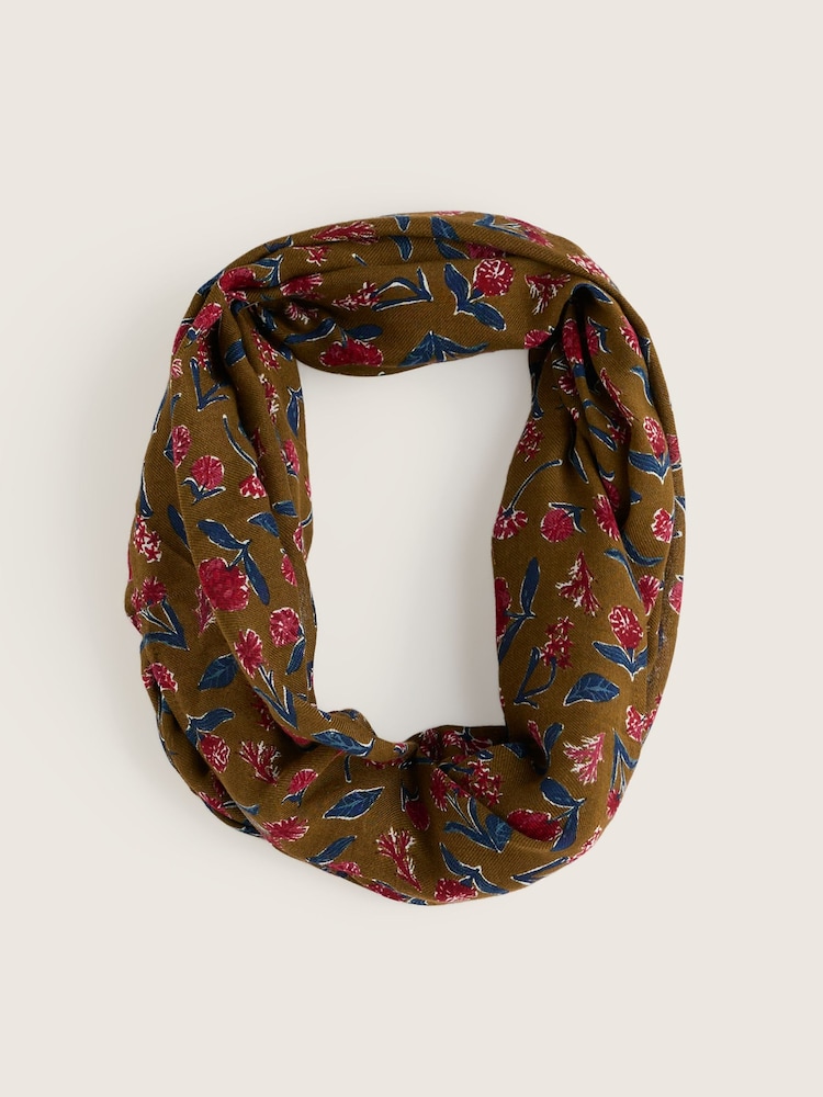 Seasalt Cornwall Green Pentillie Snood Scarve - Image 2 of 3 Seasalt Cornwall Green Pentillie Snood Scarve - Image 2 of 3