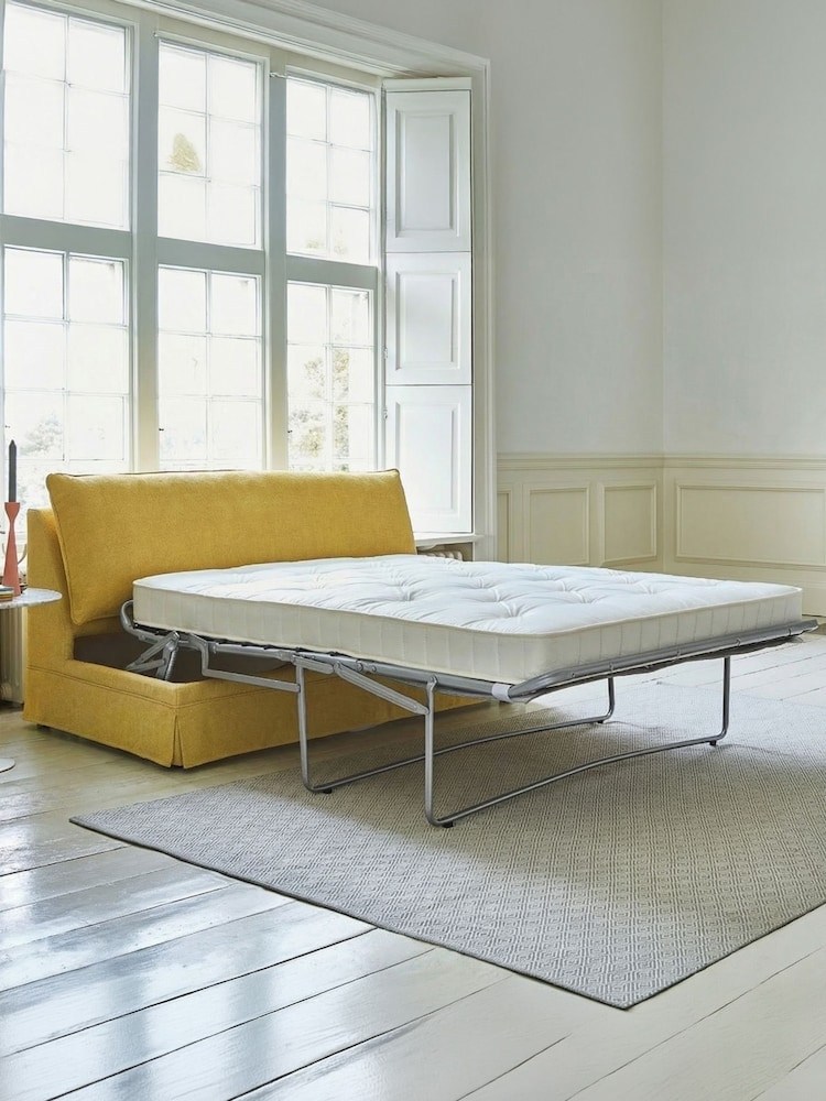 Willow & Hall Marigold Yellow Deverill Sofa Bed - Image 5 of 5