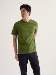 Seasalt Cornwall Green Mens Merthen 100% Cotton T-Shirt - Image 3 of 5