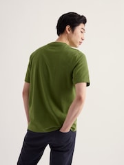 Seasalt Cornwall Green Mens Merthen 100% Cotton T-Shirt - Image 4 of 5
