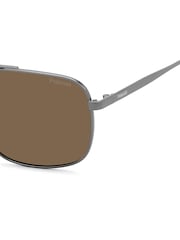 Polaroid Grey Navigator Sunglasses - Image 5 of 6