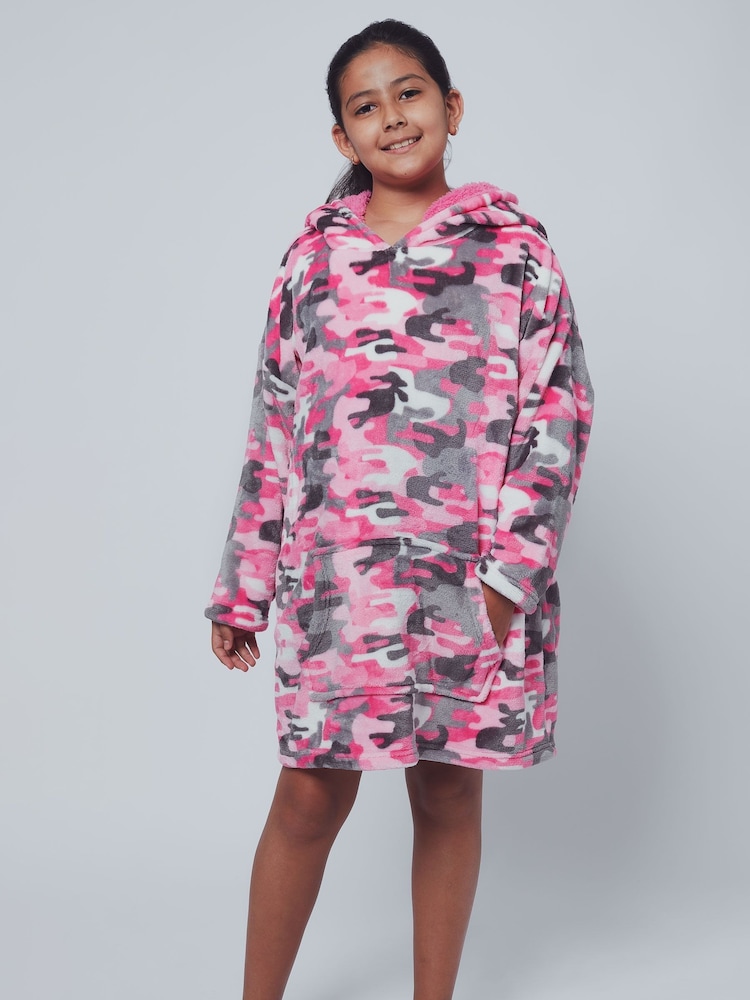 Harry Bear Pink Camo Lounge Hoodie - Image 1 of 4