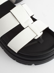 White Gladiator Chunky Platform Sandals - Image 7 of 9