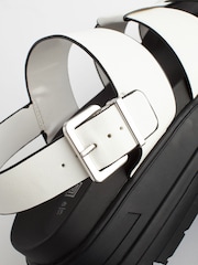 White Gladiator Chunky Platform Sandals - Image 8 of 9