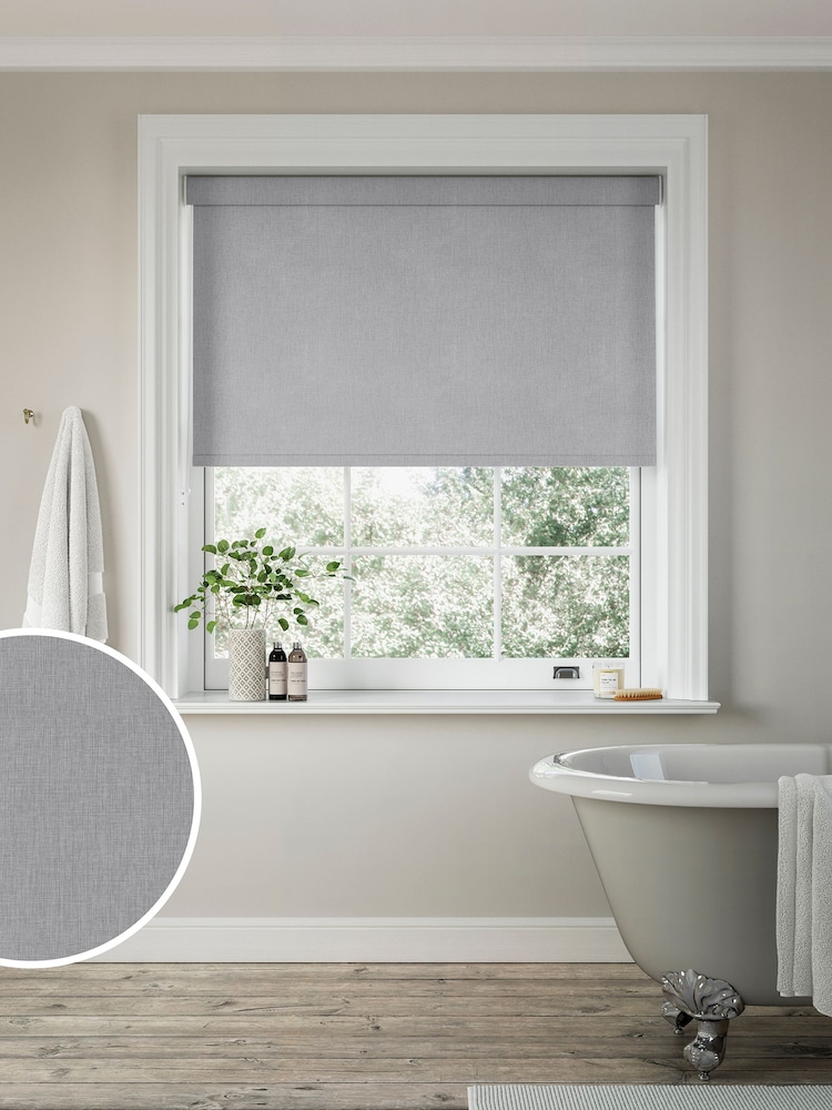 Steel Grey Flame Made to Measure Blackout Roller Blind - Image 1 of 6