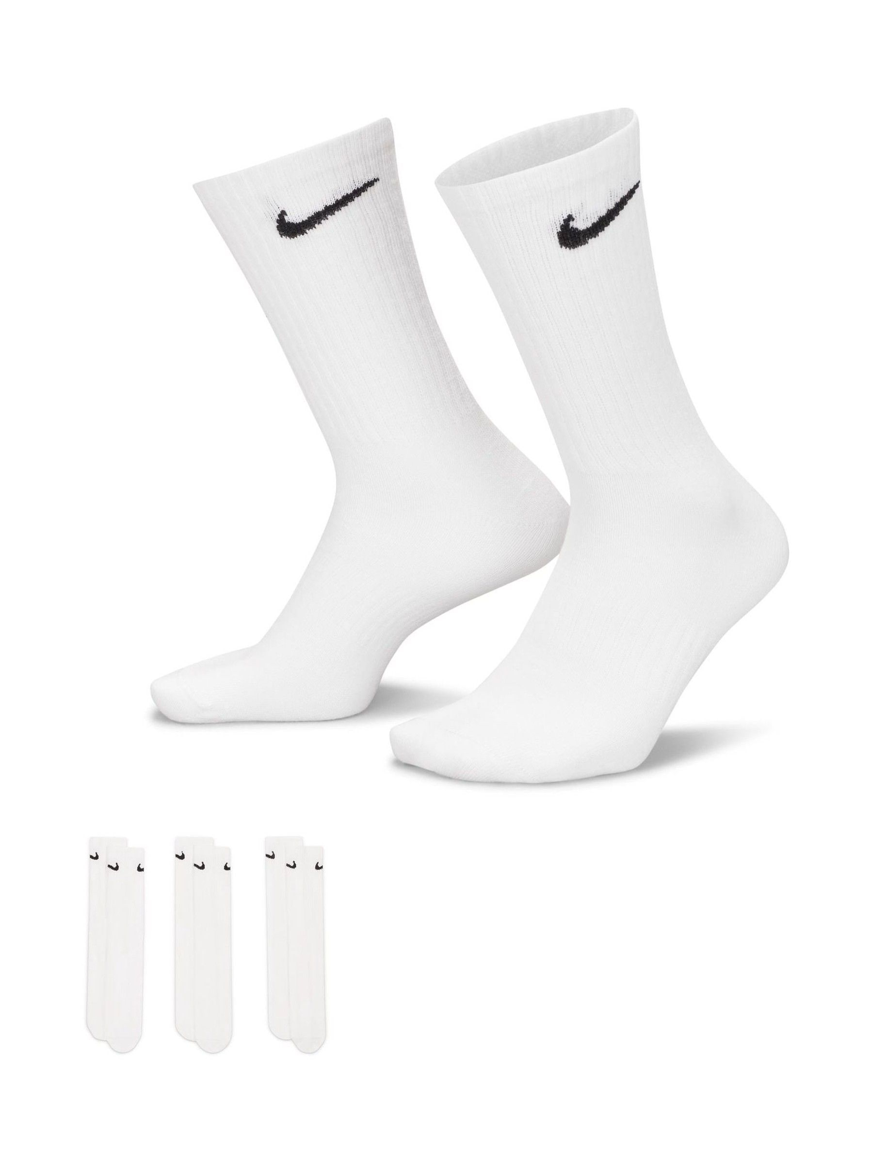 Buy Nike White Everyday Lightweight Socks 3 Pack from the Next UK online shop