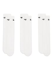 Nike White Everyday Lightweight Socks 3 Pack - Image 2 of 4