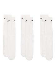 Nike White Everyday Lightweight Socks 3 Pack - Image 3 of 4