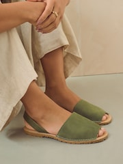 Khaki Green Beach Sandals - Image 2 of 7