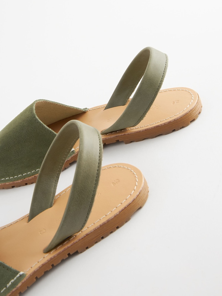Khaki Green Beach Sandals - Image 7 of 7