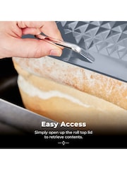 Tower Grey Solitaire Bread Bin - Image 2 of 5