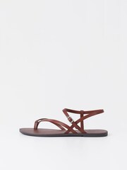 Vagabond Tia Toepost Brown Sandals - Image 1 of 3