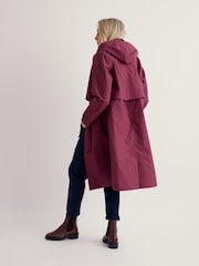 Seasalt Cornwall Purple Sea Lights Trench Coat - Image 3 of 5