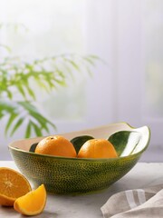 Typhoon World Foods 28cm Lime Oval Bowl - Image 1 of 4