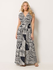 Long Tall Sally Black Wrap Maxi Dress - Image 2 of 5