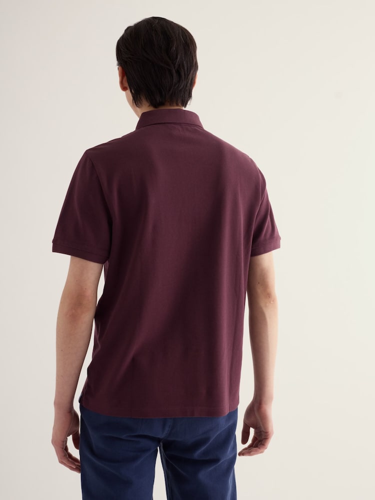 Seasalt Cornwall Brown Balefire Polo Shirt - Image 2 of 5 Seasalt Cornwall Brown Balefire Polo Shirt - Image 2 of 5