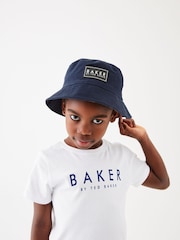 Baker by Ted Baker Boys Navy Bucket Hat - Image 1 of 6