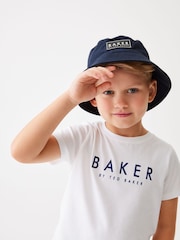 Baker by Ted Baker Boys Navy Bucket Hat - Image 2 of 6