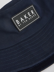 Baker by Ted Baker Boys Navy Bucket Hat - Image 6 of 6