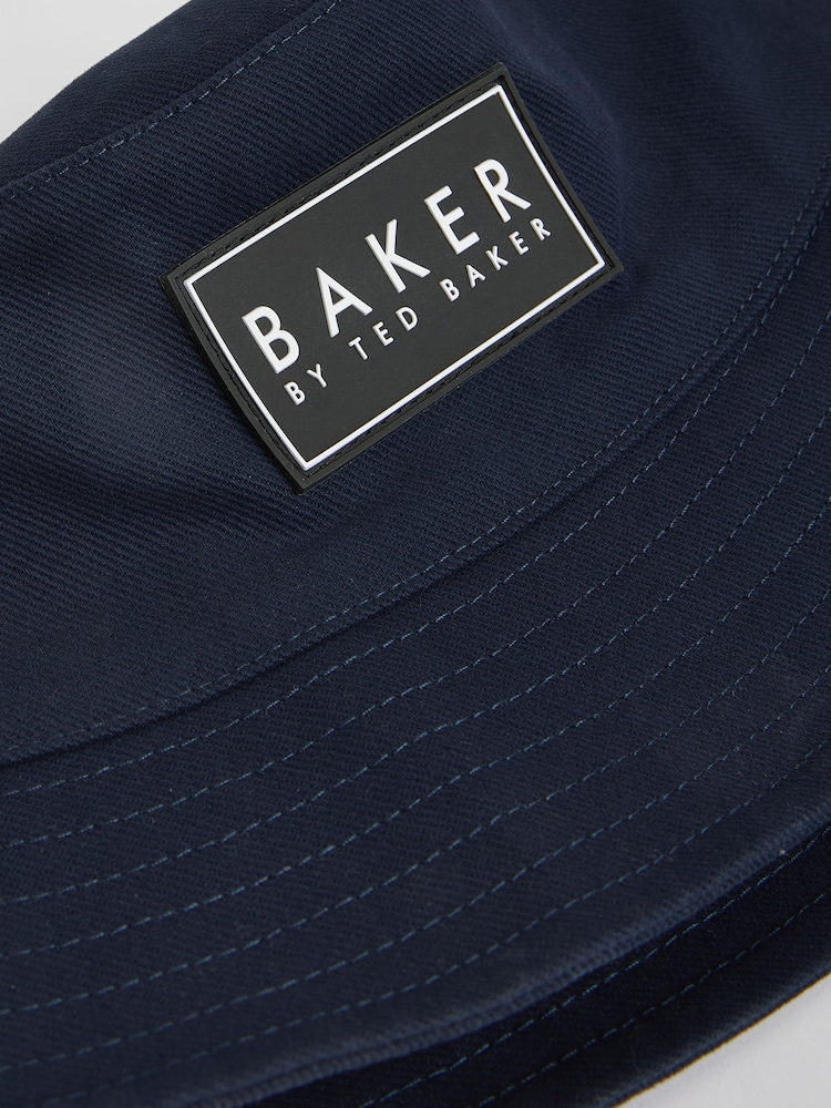 Baker by Ted Baker Boys Navy Bucket Hat - Image 6 of 6