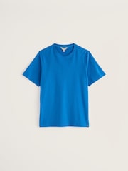 Seasalt Cornwall Bright Blue Mens Merthen 100% Cotton T-Shirt - Image 1 of 5