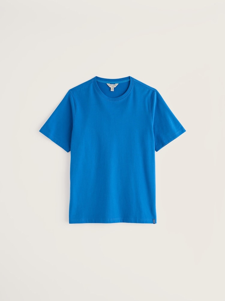 Seasalt Cornwall Bright Blue Mens Merthen 100% Cotton T-Shirt - Image 1 of 5 Seasalt Cornwall Bright Blue Mens Merthen 100% Cotton T-Shirt - Image 1 of 5