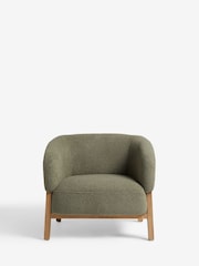 French Connection Sage Green Mika Teddy Boucle Accent Chair - Image 2 of 7