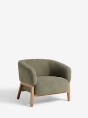 French Connection Sage Green Mika Teddy Boucle Accent Chair - Image 3 of 7