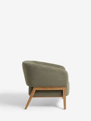 French Connection Sage Green Mika Teddy Boucle Accent Chair - Image 4 of 7
