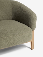 French Connection Sage Green Mika Teddy Boucle Accent Chair - Image 6 of 7