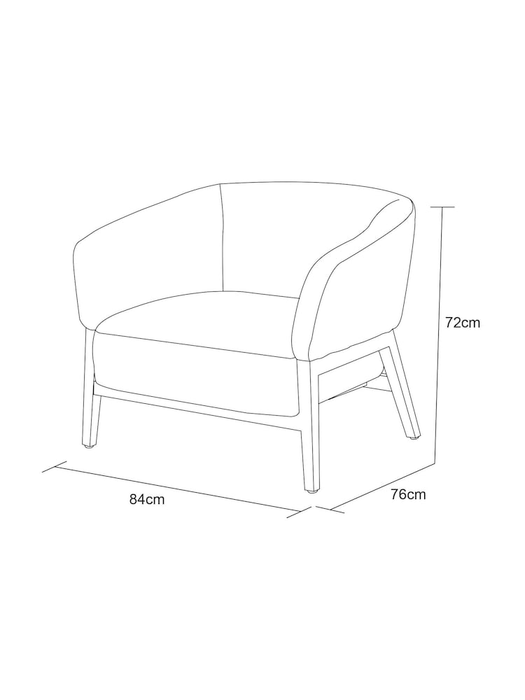 French Connection Sage Green Mika Teddy Boucle Accent Chair - Image 7 of 7