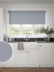 Silver Grey Solar Made to Measure Blackout Roller Blind - Image 1 of 6